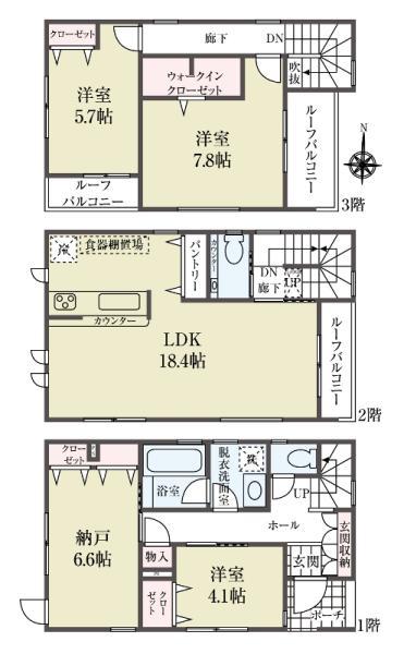 新築一戸建て足立区西新井本町１丁目 新築一戸建て／全１５棟東京都足立区西新井本町１丁目東武大師線大師前駅4960万円～5870万円