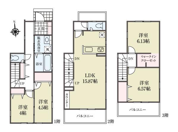 新築一戸建て足立区島根４丁目 新築一戸建て／全３棟東京都足立区島根４丁目東武伊勢崎線西新井駅4999万円～5199万円