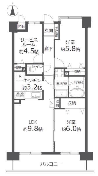 中古マンションファミール亀有壱番館東京都足立区中川４丁目千代田常磐線亀有駅5680万円