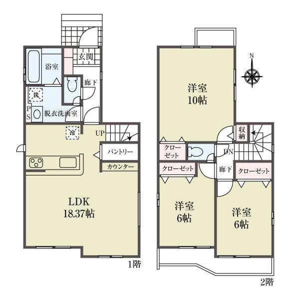 新築一戸建て足立区西伊興１丁目 新築一戸建て／全２棟東京都足立区西伊興１丁目日暮里・舎人ライナー谷在家駅5280万円