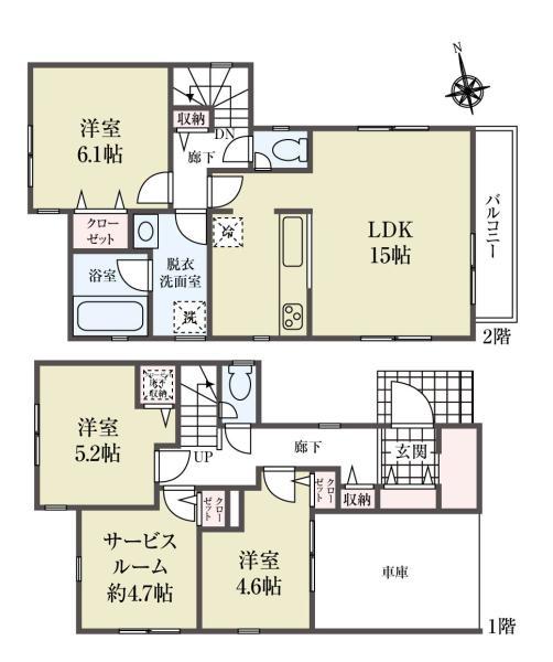 新築一戸建て江戸川区大杉１丁目 新築一戸建て／全２棟東京都江戸川区大杉１丁目JR総武本線新小岩駅5390万円
