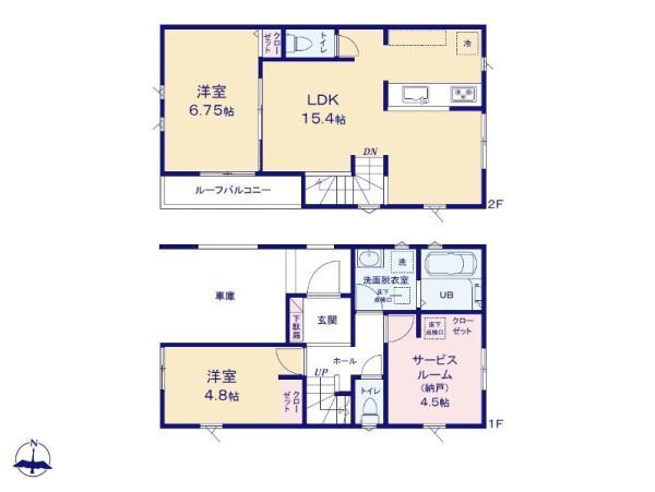 新築一戸建て足立区加賀２丁目 新築一戸建て東京都足立区加賀２丁目日暮里・舎人ライナー谷在家駅3990万円