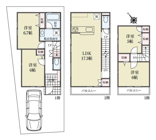 土地江戸川区篠崎町４丁目 売地／建築条件付き／全３区画東京都江戸川区篠崎町４丁目都営新宿線篠崎駅4486万円