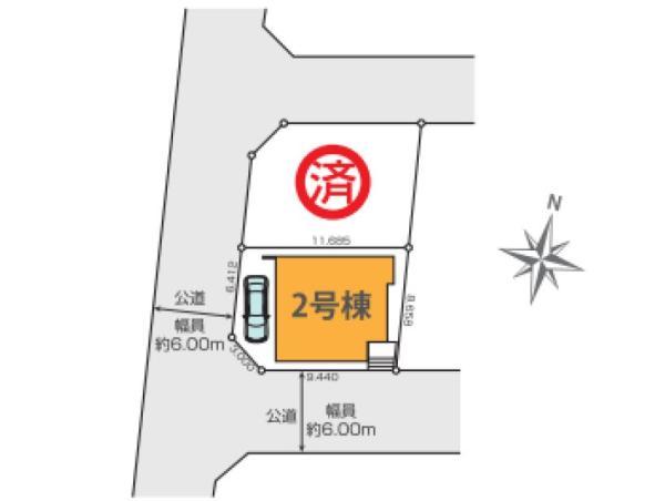 新築一戸建て足立区六木２丁目 新築一戸建て／全２棟東京都足立区六木２丁目つくばエクスプレス八潮駅6199万円