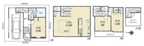 新築一戸建て葛飾区柴又５丁目 新築一戸建て東京都葛飾区柴又５丁目北総鉄道新柴又駅5480万円