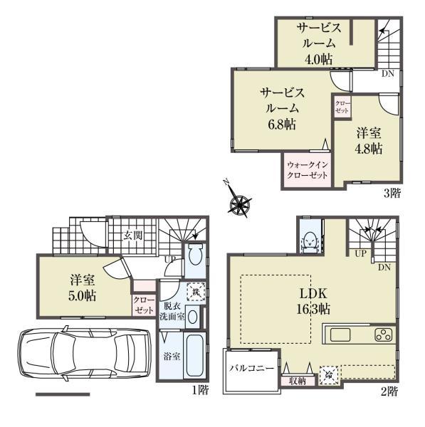 新築一戸建て江戸川区東小松川３丁目 新築一戸建て東京都江戸川区東小松川３丁目都営新宿線船堀駅5680万円