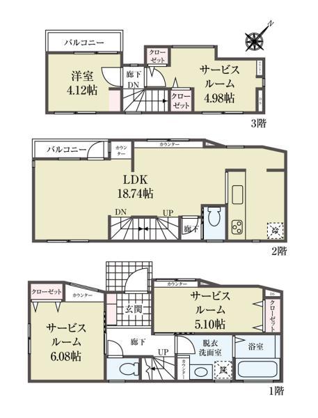 新築一戸建て市川市福栄１丁目 新築一戸建て／全６棟千葉県市川市福栄１丁目東西線南行徳駅5480万円～6180万円