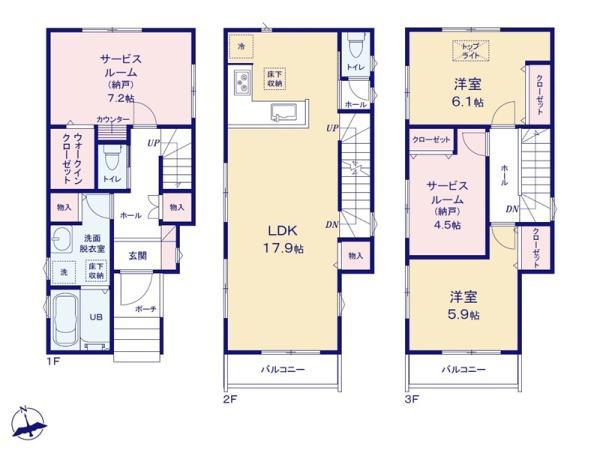 新築一戸建て浦安市堀江４丁目 新築一戸建て／全２棟千葉県浦安市堀江４丁目東西線浦安駅6480万円