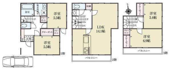 中古一戸建て足立区関原１丁目 中古一戸建て東京都足立区関原１丁目東武伊勢崎線梅島駅4480万円