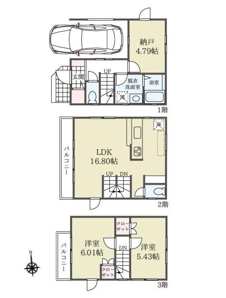 新築一戸建て足立区東六月町 新築一戸建て東京都足立区東六月町東武伊勢崎線竹ノ塚駅4280万円