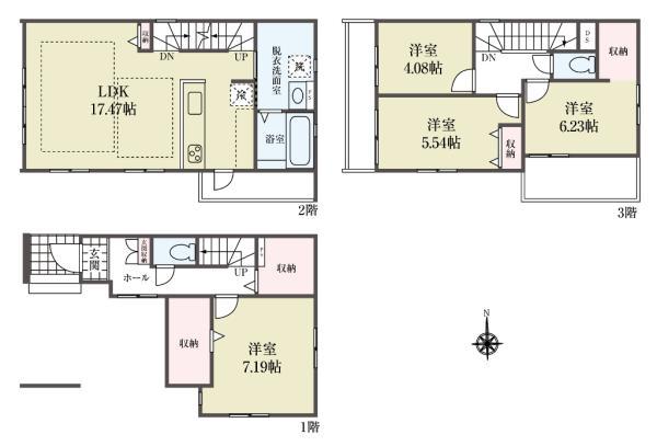 新築一戸建て足立区鹿浜２丁目 新築一戸建て／全２棟東京都足立区鹿浜２丁目日暮里・舎人ライナー西新井大師西駅4499万円～4999万円