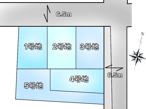 土地江戸川区大杉４丁目 売地／建築条件なし／全５区画東京都江戸川区大杉４丁目JR総武本線新小岩駅4550万円～5050万円