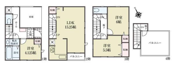 新築一戸建て市川市鬼高２丁目 新築一戸建て／全３棟千葉県市川市鬼高２丁目JR中央・総武線下総中山駅5290万円