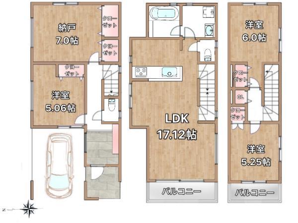 新築一戸建て江戸川区上篠崎２丁目 新築一戸建て東京都江戸川区上篠崎２丁目都営新宿線篠崎駅6280万円