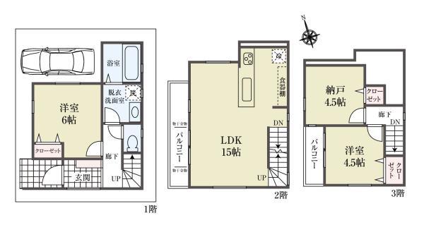 新築一戸建て江戸川区東松本１丁目 新築一戸建て東京都江戸川区東松本１丁目JR中央・総武線小岩駅4880万円