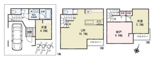 新築一戸建て江戸川区西瑞江３丁目 新築一戸建て東京都江戸川区西瑞江３丁目都営新宿線一之江駅5180万円