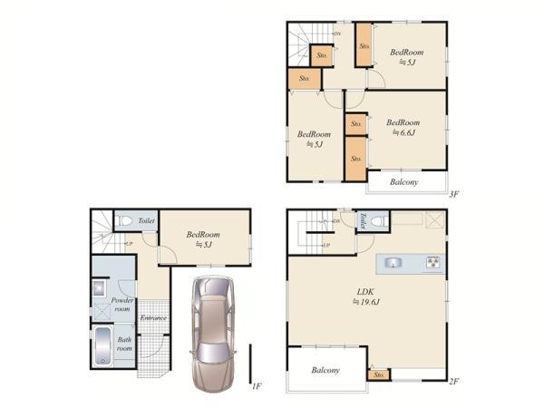 土地荒川区町屋６丁目 売地／建築条件なし／全５区画東京都荒川区町屋６丁目千代田線町屋駅5680万円～6180万円