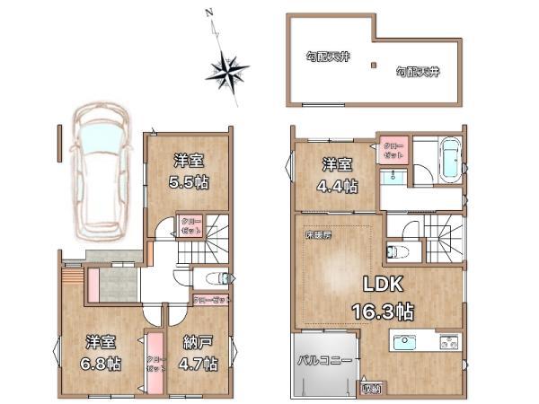 新築一戸建て江戸川区一之江６丁目 新築一戸建て東京都江戸川区一之江６丁目都営新宿線船堀駅6980万円