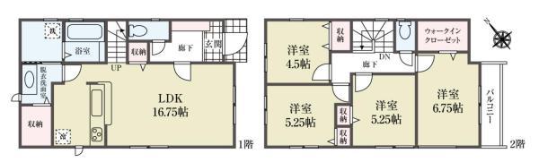 新築一戸建て市川市宮久保１丁目 新築一戸建て／全２棟千葉県市川市宮久保１丁目JR中央・総武線本八幡駅5480万円