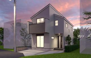 【１号棟】完成予想図パース ※パースは設計図を基に描き起こした物で、 実際とは異なる場合がございます。