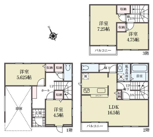 新築一戸建て北区志茂３丁目 新築一戸建て／全２棟東京都北区志茂３丁目東京メトロ南北線志茂駅7290万円～7790万円