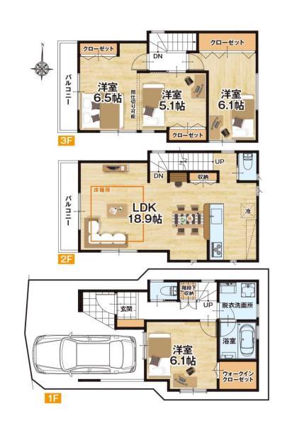新築一戸建て荒川区東尾久５丁目 新築一戸建て／全５棟東京都荒川区東尾久５丁目都電荒川線宮ノ前駅6180万円～7880万円