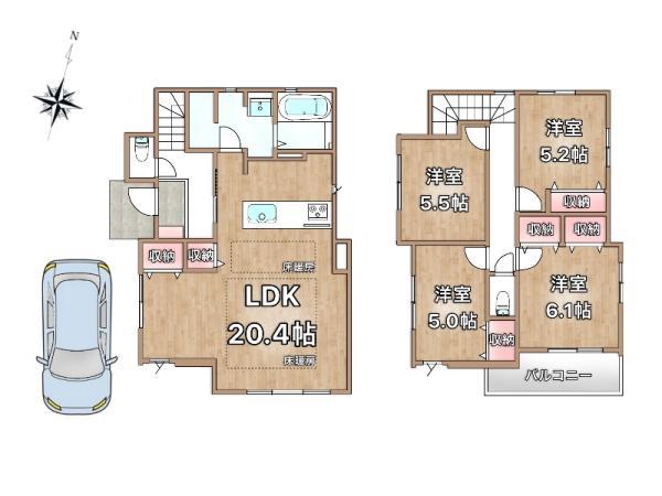 新築一戸建て江戸川区大杉１丁目 新築一戸建て東京都江戸川区大杉１丁目都営新宿線一之江駅6699万円