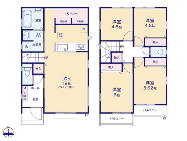 新築一戸建て足立区花畑４丁目 新築一戸建て／全５棟東京都足立区花畑４丁目東武伊勢崎線竹ノ塚駅4890万円～5490万円