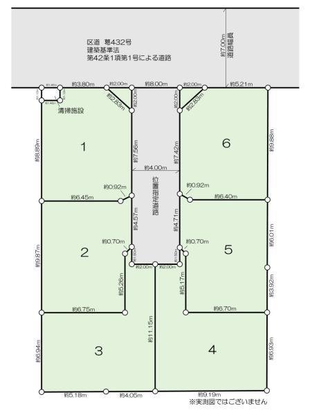 土地葛飾区水元４丁目 売地／建築条件なし／全６区画東京都葛飾区水元４丁目千代田常磐線金町駅2390万円～2790万円