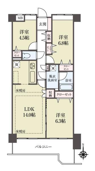 中古マンションブライトコート平井東京都江戸川区平井２丁目JR中央・総武線平井駅6798万円