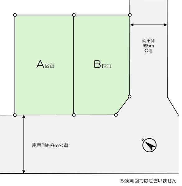 土地市川市中国分５丁目 売地／建築条件なし／全２区画千葉県市川市中国分５丁目北総鉄道北国分駅2990万円～3190万円