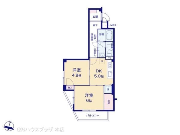 中古マンショングリーンパーク第6五反野東京都足立区青井１丁目東武伊勢崎線五反野駅1699万円