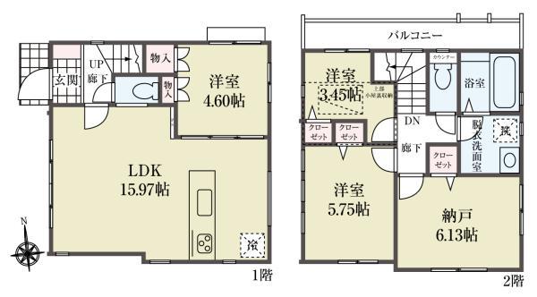 新築一戸建て市川市菅野２丁目 新築一戸建て／全３棟千葉県市川市菅野２丁目京成本線菅野駅5580万円～5980万円