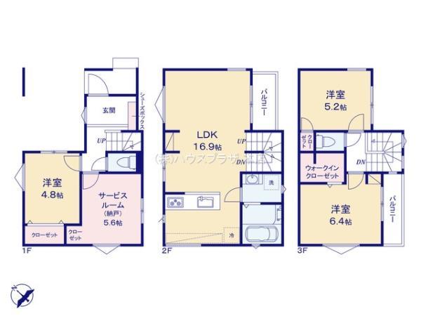 新築一戸建て江戸川区江戸川２丁目 新築一戸建て東京都江戸川区江戸川２丁目都営新宿線瑞江駅6280万円