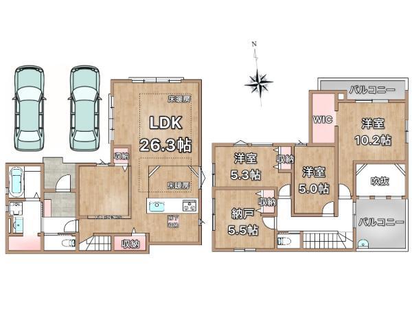 新築一戸建て江戸川区東葛西９丁目 新築一戸建て東京都江戸川区東葛西９丁目東京メトロ東西線葛西駅8699万円