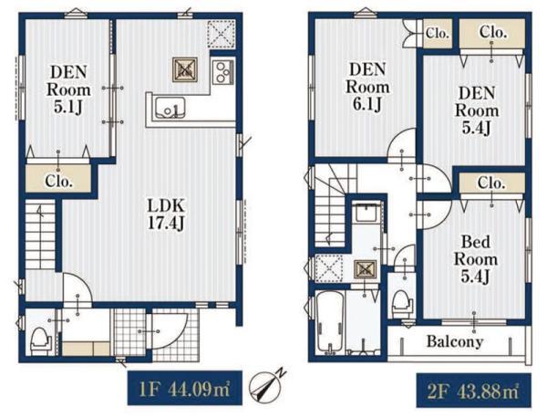 新築一戸建て浦安市今川２丁目 新築一戸建て／全３棟千葉県浦安市今川２丁目JR京葉線新浦安駅5980万円