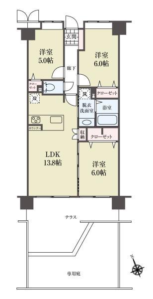 中古マンションダイアパレス篠崎ブリリアントコート東京都江戸川区篠崎町３丁目都営新宿線篠崎駅3790万円