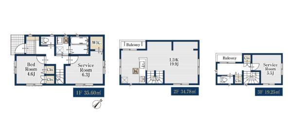 新築一戸建て浦安市入船４丁目 新築一戸建て／全２棟千葉県浦安市入船４丁目JR京葉線新浦安駅6380万円～6980万円