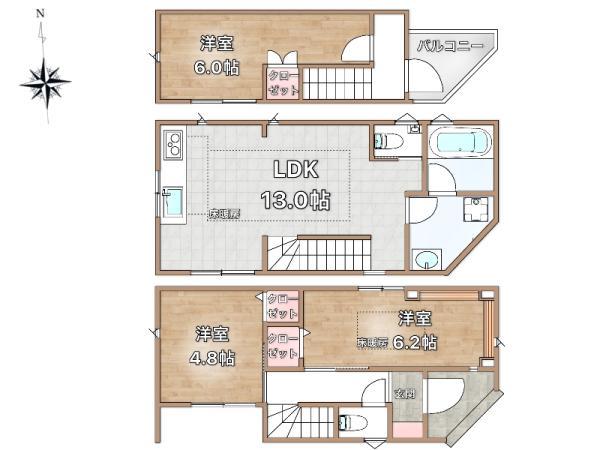 新築一戸建て江戸川区中央２丁目 新築一戸建て東京都江戸川区中央２丁目JR総武本線新小岩駅5490万円