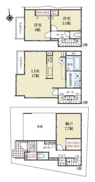 新築一戸建て足立区西新井１丁目 新築一戸建て／全２棟東京都足立区西新井１丁目東武大師線大師前駅6498万円