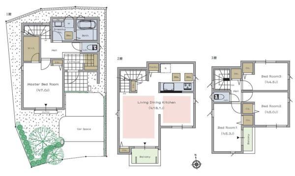 新築一戸建て足立区南花畑１丁目 新築一戸建て／全１５棟東京都足立区南花畑１丁目つくばエクスプレス六町駅6740万円～7540万円