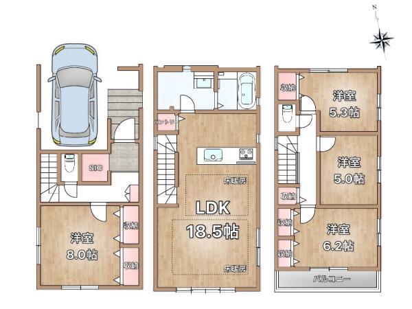 新築一戸建て江戸川区中央２丁目 新築一戸建て東京都江戸川区中央２丁目JR総武本線新小岩駅6999万円