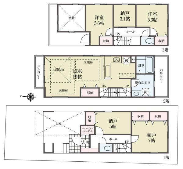 新築一戸建て足立区西新井３丁目 新築一戸建て 東京都足立区西新井３丁目東武大師線大師前駅6998万円