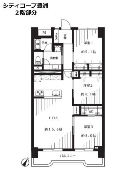 中古マンションシティコープ豊洲東京都江東区豊洲１丁目東京メトロ有楽町線豊洲駅6980万円