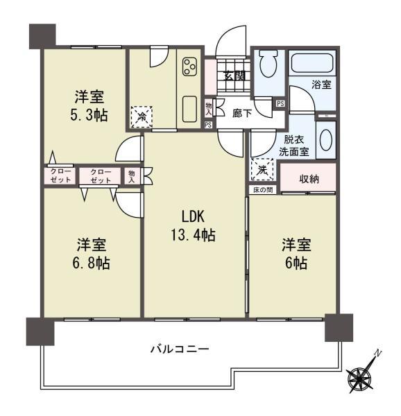 中古マンションコスモ平井ガーデンフォルム　東京都江戸川区平井４丁目JR中央・総武線平井駅4798万円