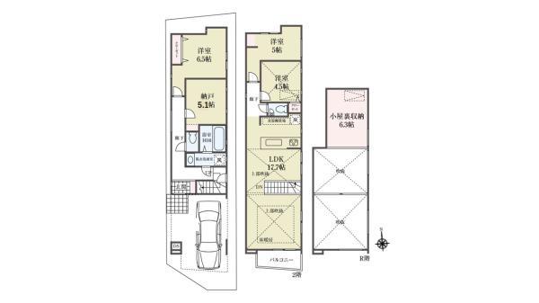 新築一戸建て江戸川区上篠崎２丁目 新築一戸建て／全４棟東京都江戸川区上篠崎２丁目都営新宿線篠崎駅6790万円～7190万円