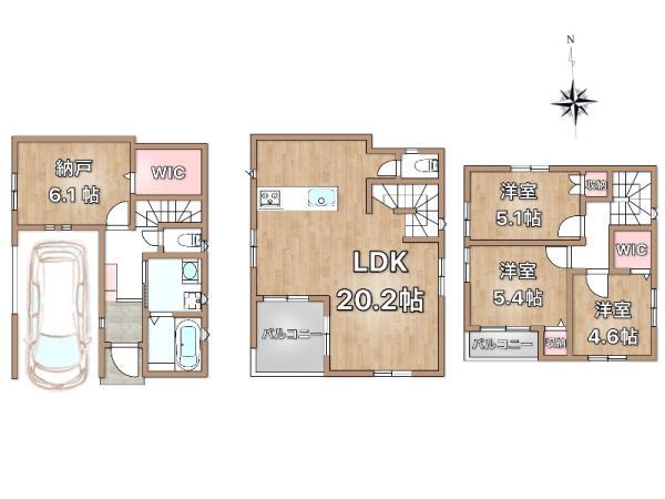 新築一戸建て江戸川区東葛西４丁目 新築戸建て東京都江戸川区東葛西４丁目東京メトロ東西線葛西駅6780万円