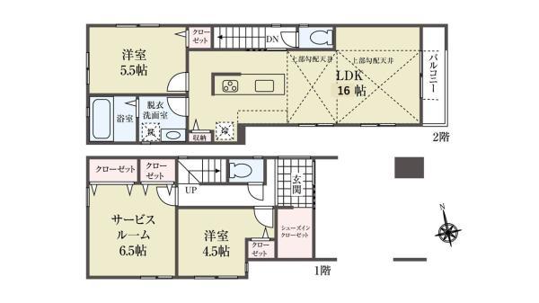 新築一戸建て江戸川区江戸川３丁目 新築一戸建て／全３棟東京都江戸川区江戸川３丁目都営新宿線一之江駅6190万円～6990万円