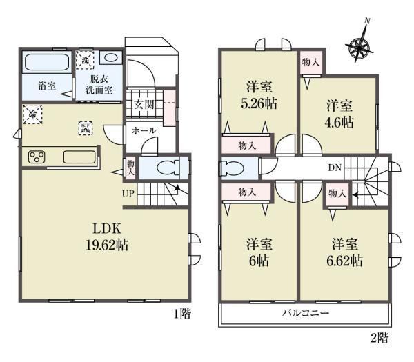 新築一戸建て江戸川区鹿骨３丁目 新築一戸建て／全２棟東京都江戸川区鹿骨３丁目都営新宿線篠崎駅5790万円