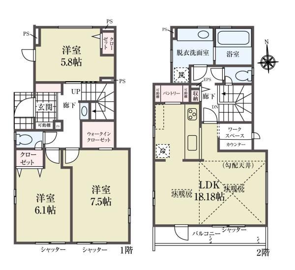 新築一戸建て江戸川区松江２丁目 新築一戸建て／全１５棟東京都江戸川区松江２丁目都営新宿線船堀駅5980万円